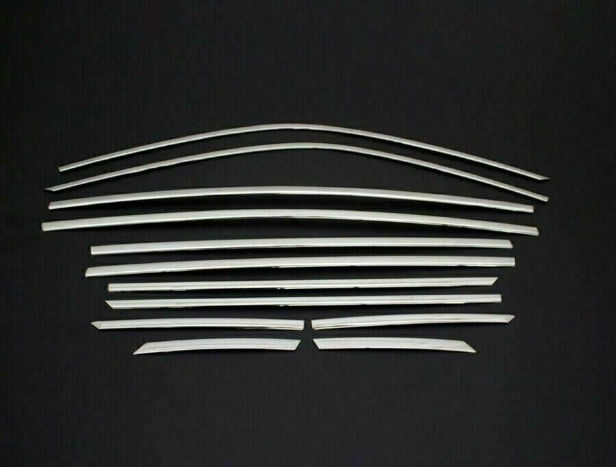 Chrome Windows Frame Trim Strips 12pcs S.Steel For Peugeot 2008 II 2019-2023