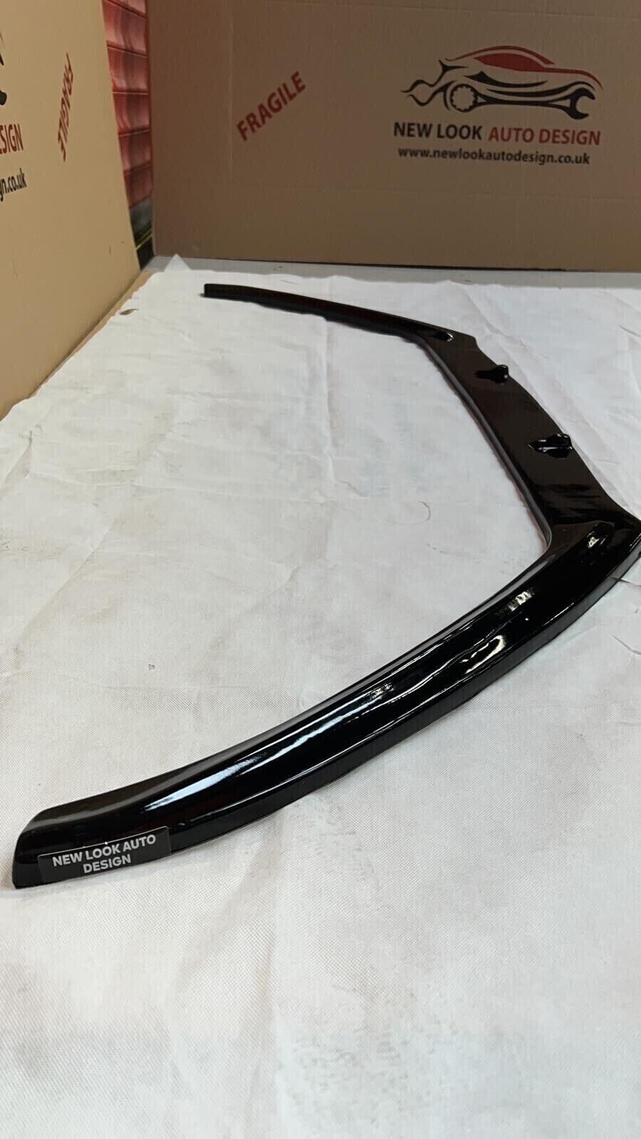 Lower Front Gloss Black ABS Splitter For SCIROCCO 2008-2017
