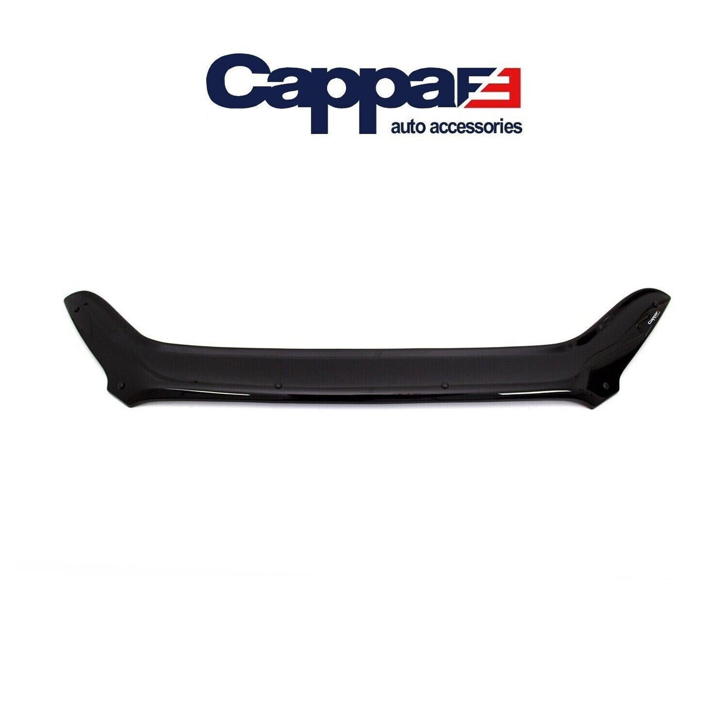 Sun Visor and Bug Guard Solid Black Acrylic For Ford Tourneo Custom 2018-2023
