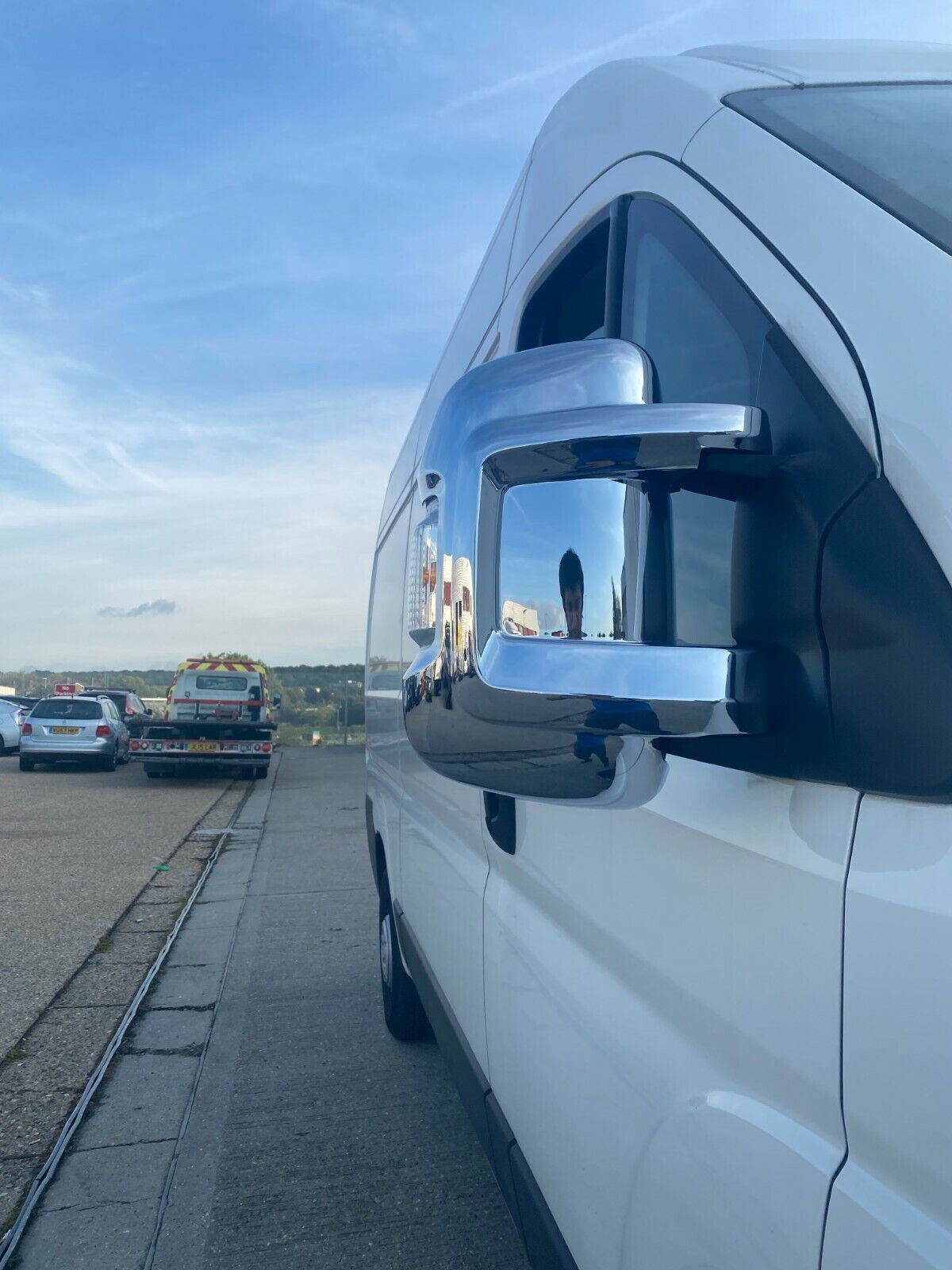 CHROME WING MIRROR COVER ABS FOR FIAT DUCATO/CITROEN RELAY/PEUGEOT BOXER 2006-24