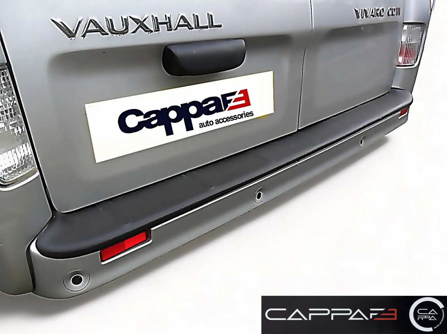 Abs Plastic Rear Bumper Protector (Black) For Vivaro Trafic Primastar 2001-2014