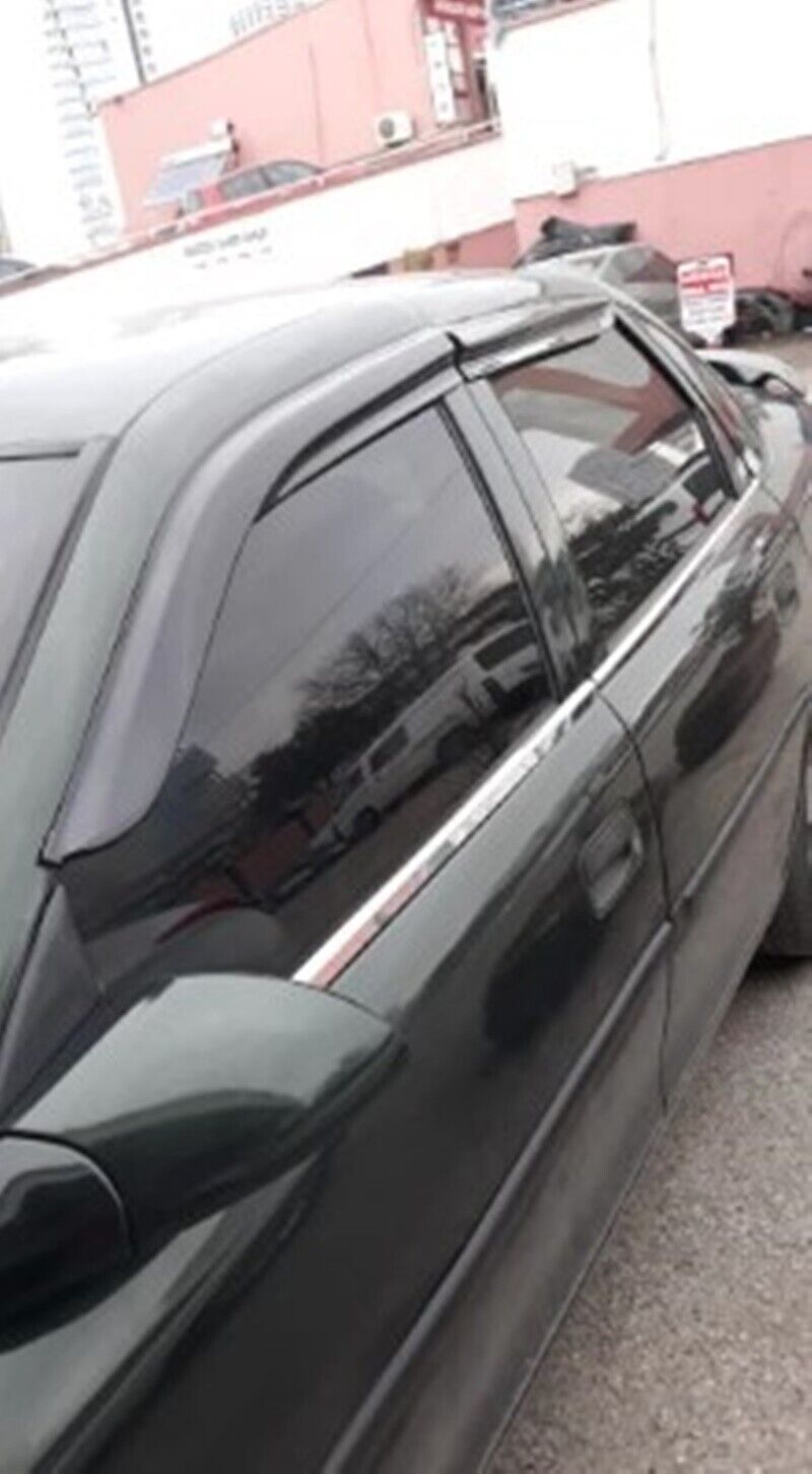 Chrome Windows Frame Trims 4 pcs S.STEEL For Vauxhall Opel Corsa B 1996-2000