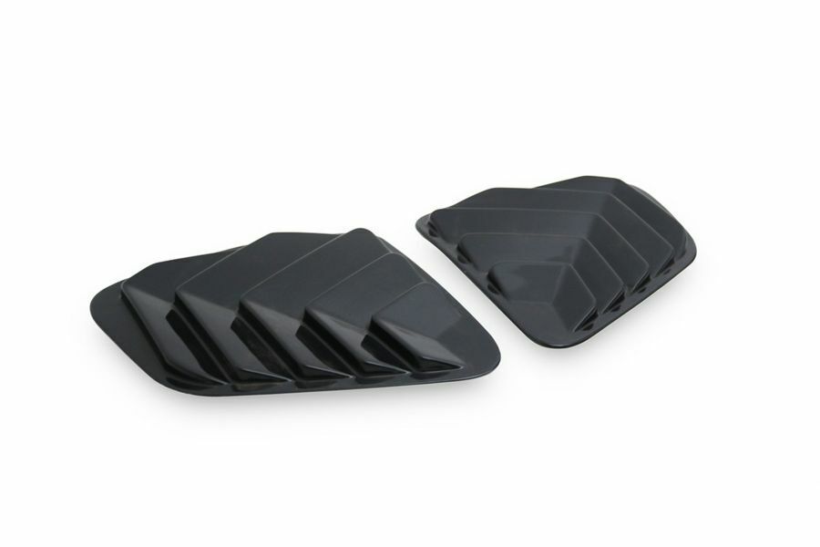 Abs Plastic Rear Quarter Panel Vent 2Pcs Gloss Black For Dacia Duster 2010-2017