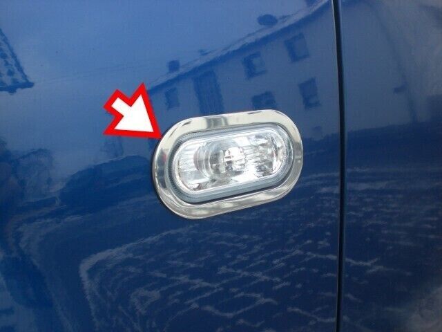 Chrome Side Turn Signal Light Frame Trim Cover 2Pcs (FITS please check the ad)