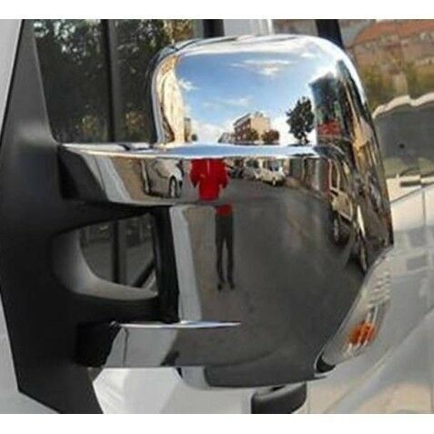CHROME WING MIRROR COVER 2PIECES ABS FOR 2010-2023 R. MASTER/MOVANO