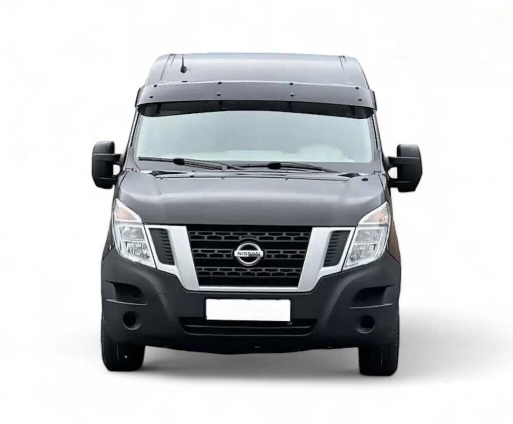 ABS SUN VISOR SOILD BLACK ACRYLIC Compatible For RENAULT MASTER 2010-2017