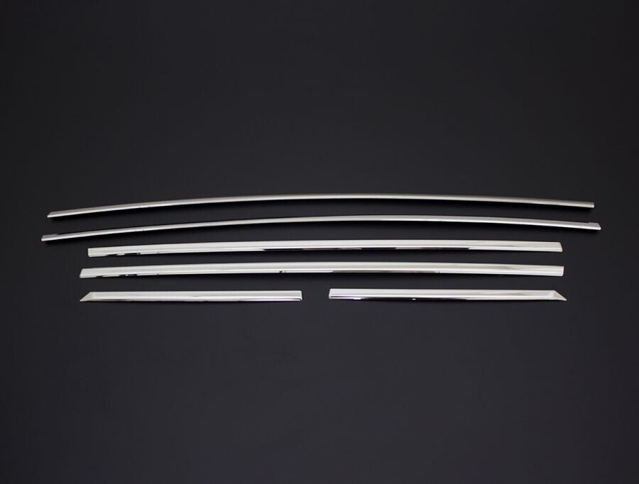 Chrome Windows Frame Trim Strips 6pcs S.Steel For Peugeot 2008 II 2019-2023