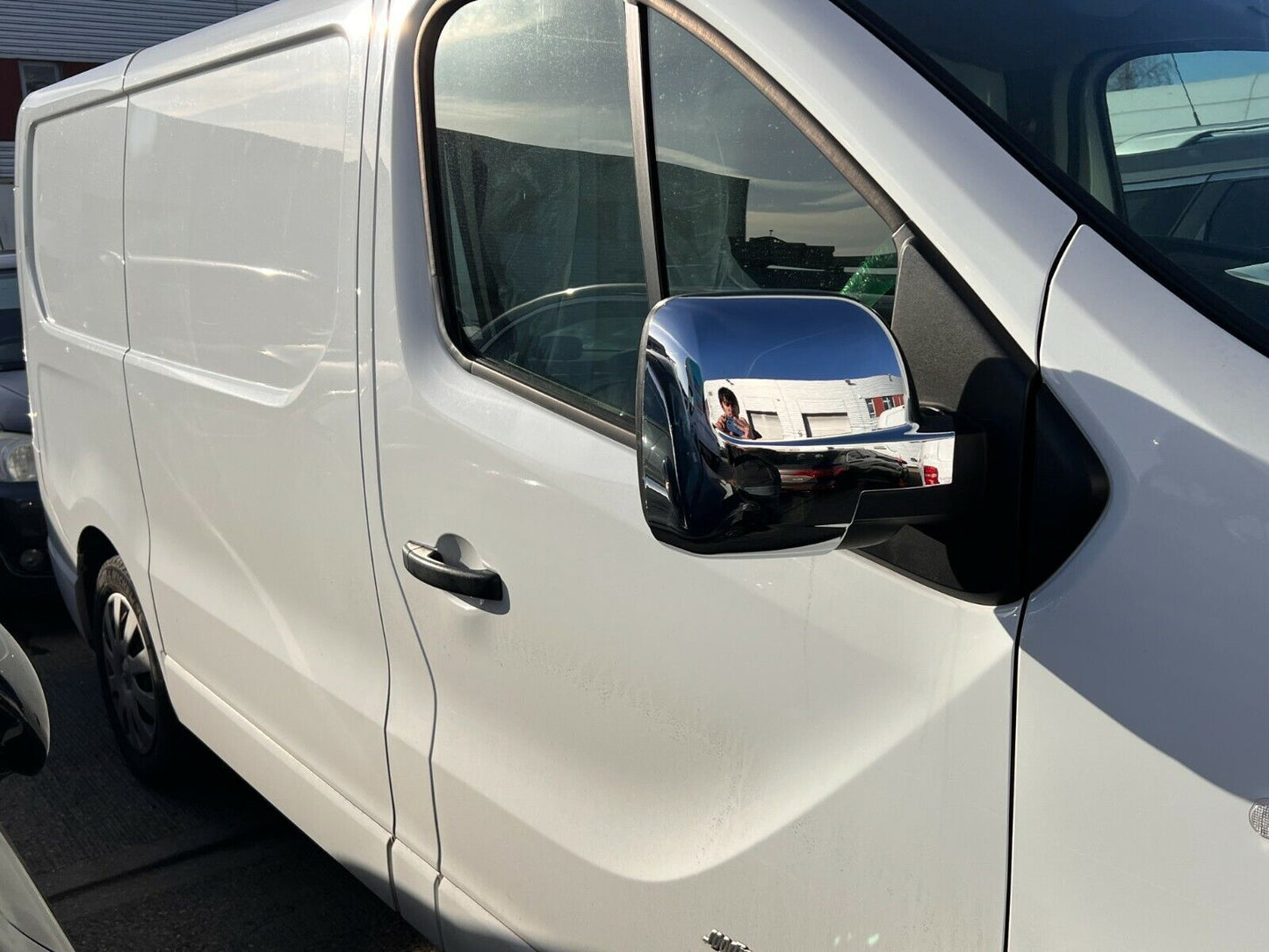 Chrome Wing Mirror Cover Caps 2Pcs Abs Plastic For VIVARO/TRAFIC/TALENTO/NV300
