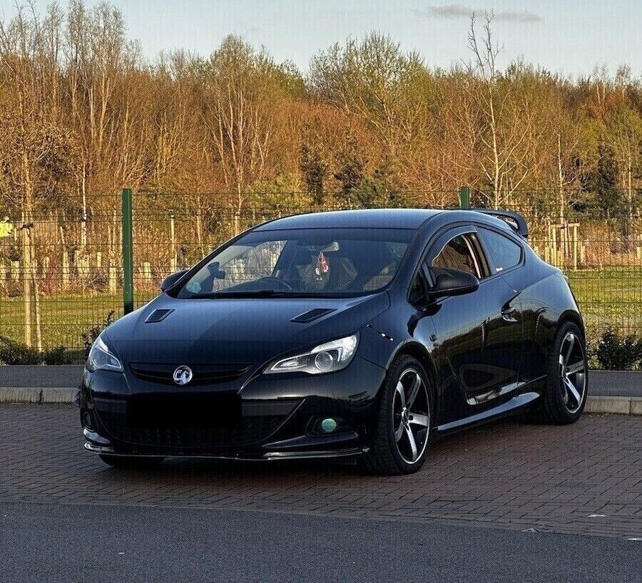 Lower Front Black ABS Splitter For VAUXHALL ASTRA J K H