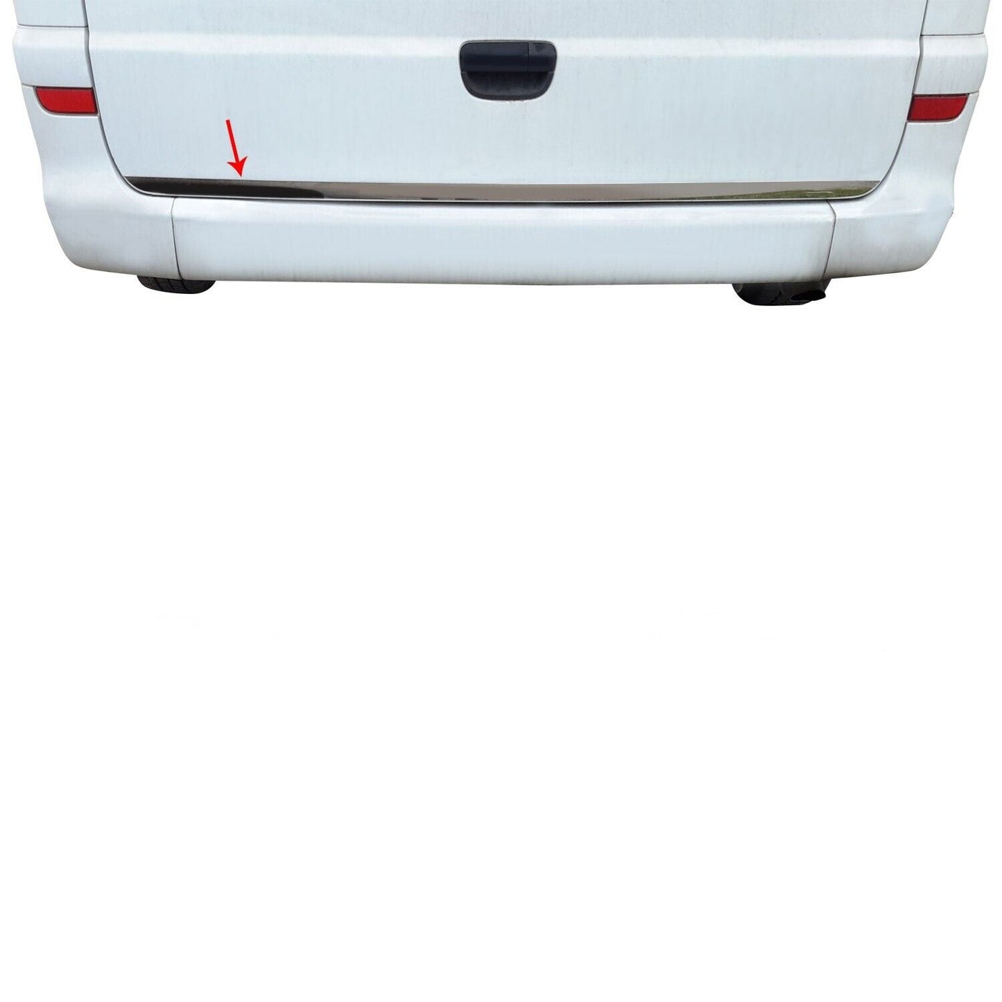 Chrome Rear Trunk Tailgate Lid Molding Trim Steel For Mercedes Vito W639 2003-14