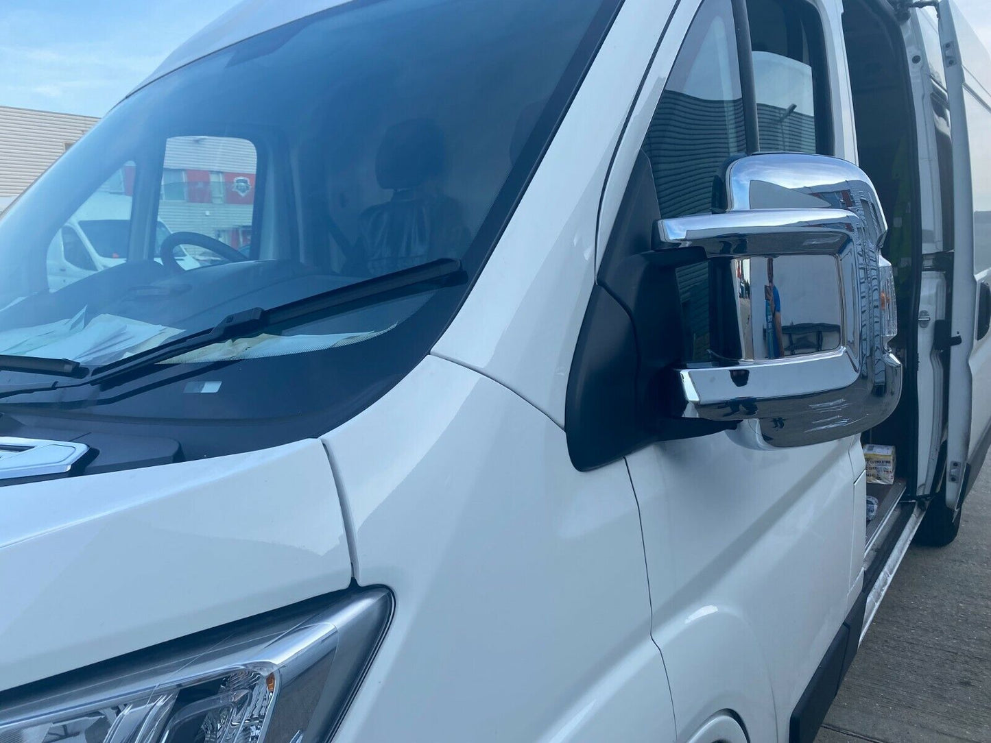 CHROME WING MIRROR COVER ABS FOR FIAT DUCATO/CITROEN RELAY/PEUGEOT BOXER 2006-24