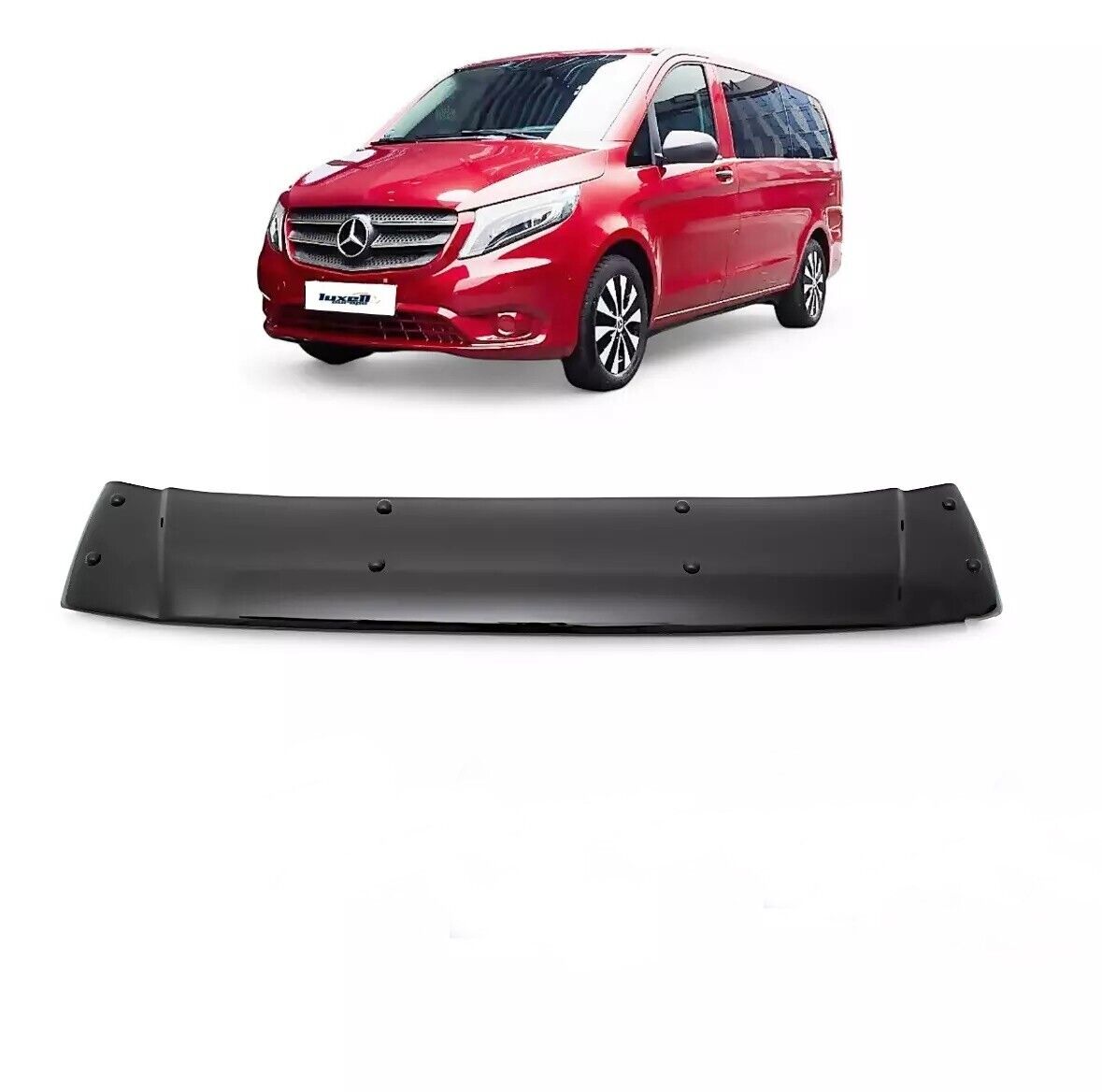 ABS SUN VISOR SOILD BLACK ACRYLIC Compatible For Vito W638/Vito W639/ Vito W447