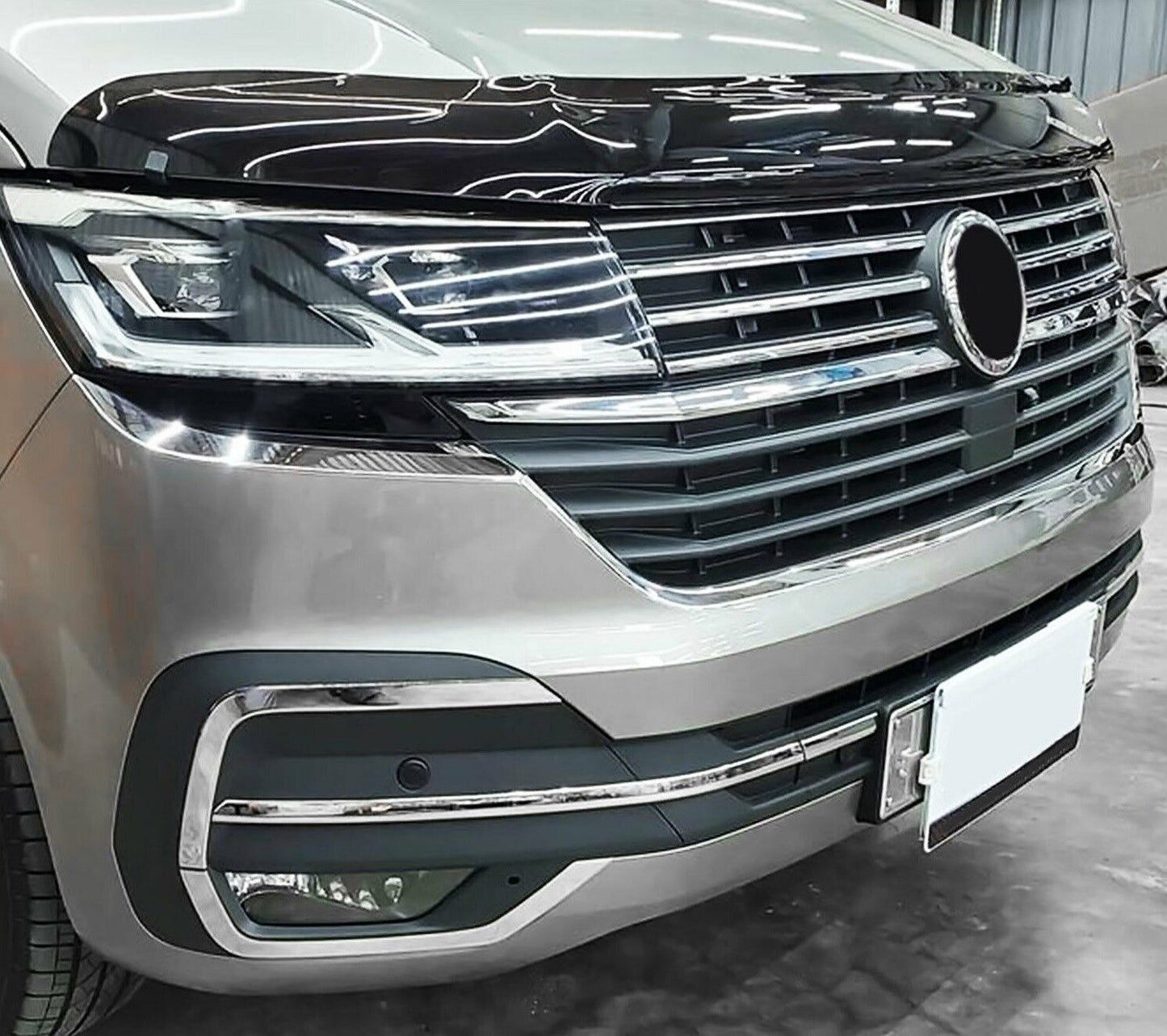 CHROME HEADLIGHT LOWER TRIM 2PIECES FOR VW T6.1 TRANSPORTER 2019-2023