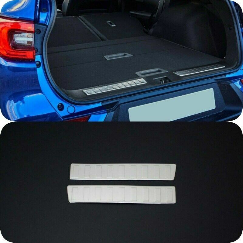Chrome Inner Rear Bumper Protector Stainless Steel For R. Kadjar 2015-2022