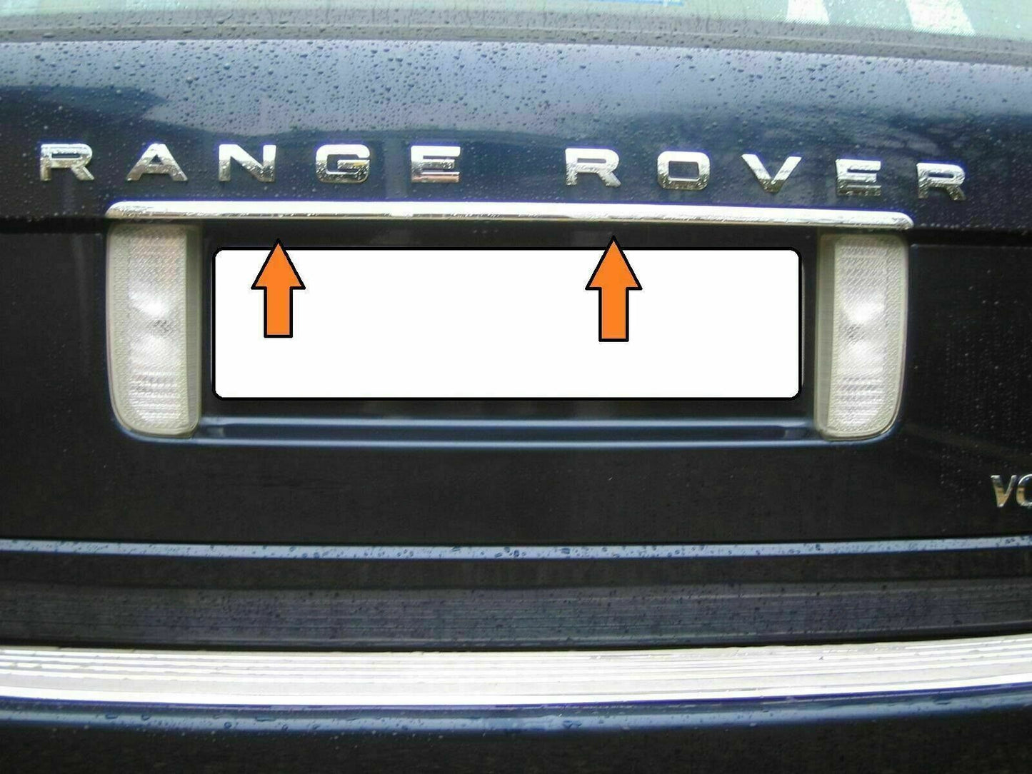 Chrome Rear Trunk Tailgate Boot Grab Trim Cover For Range Rover L322 2002-2012