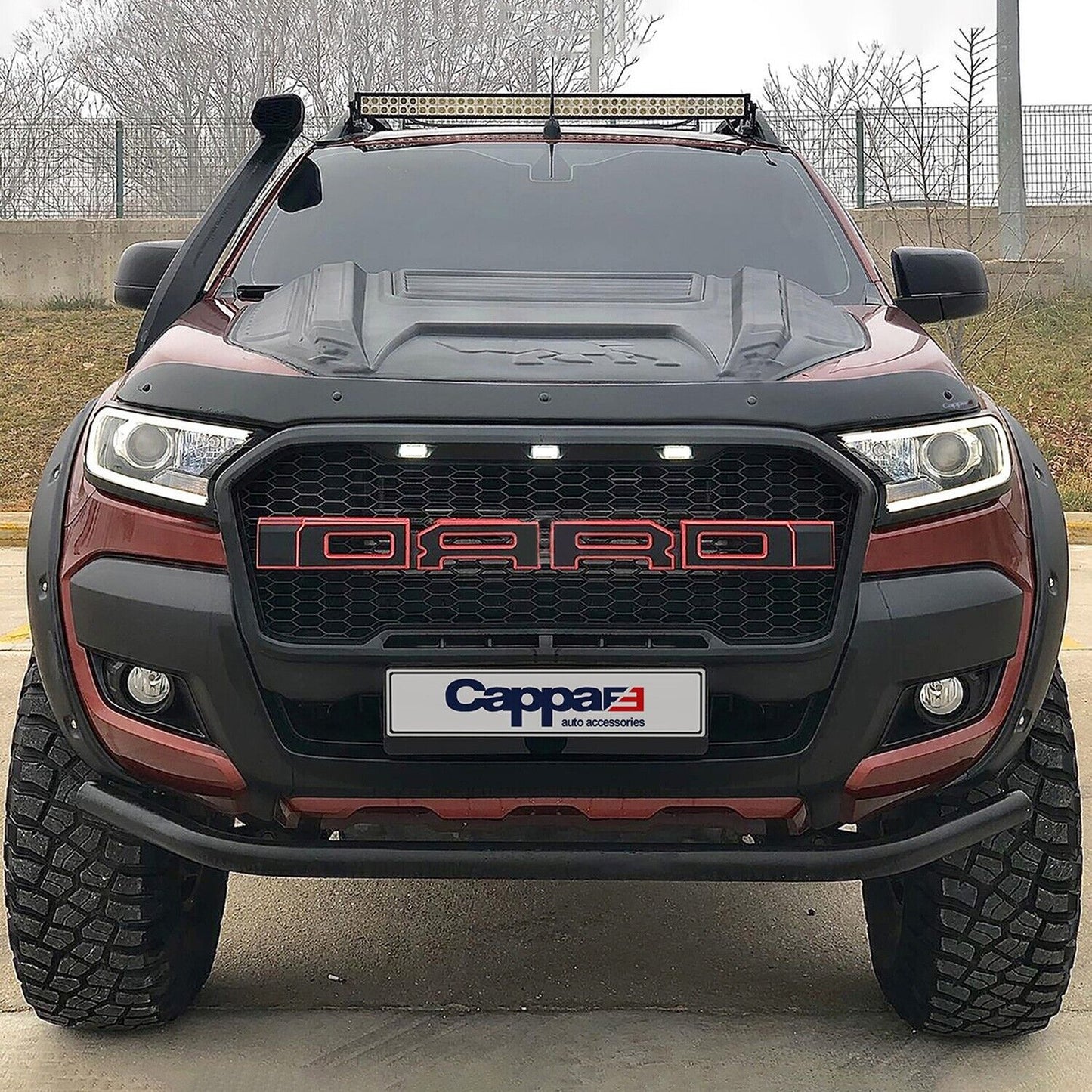 BONNET WIND STONE DEFLECTOR PROTECTOR FOR FORD RANGER FL 2015-2018
