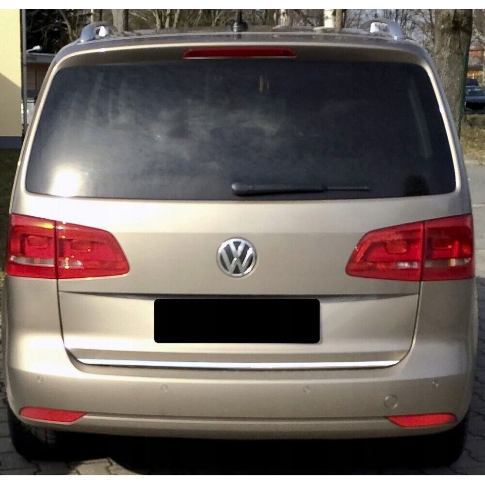 Chrome Rear Trunk Tailgate Lid Molding Trim For VW Touran 1T1 1T2 1T3 2003-2014
