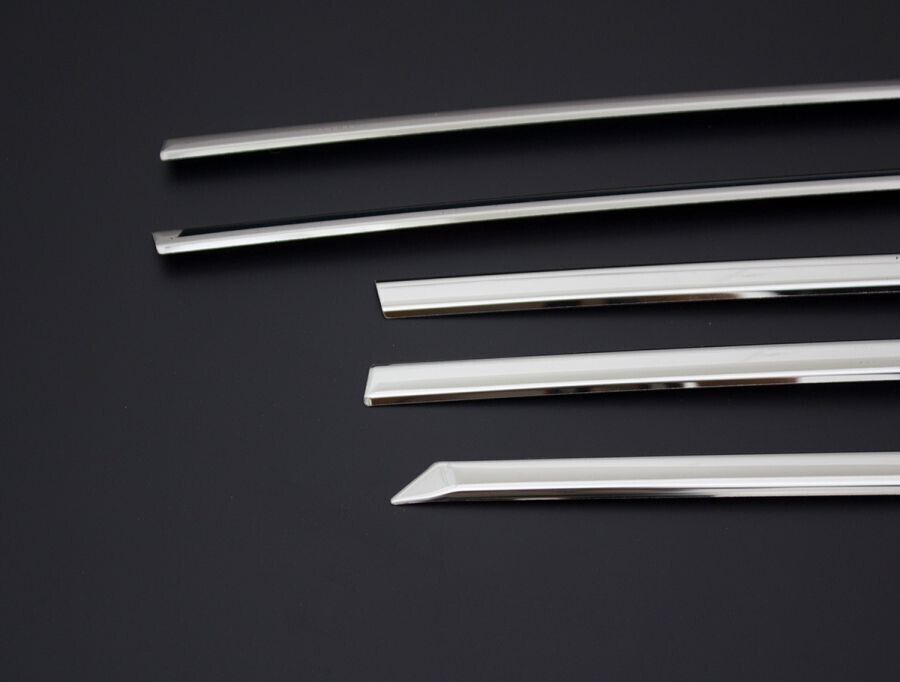 Chrome Windows Frame Trim Strips 6pcs S.Steel For Peugeot 2008 II 2019-2023