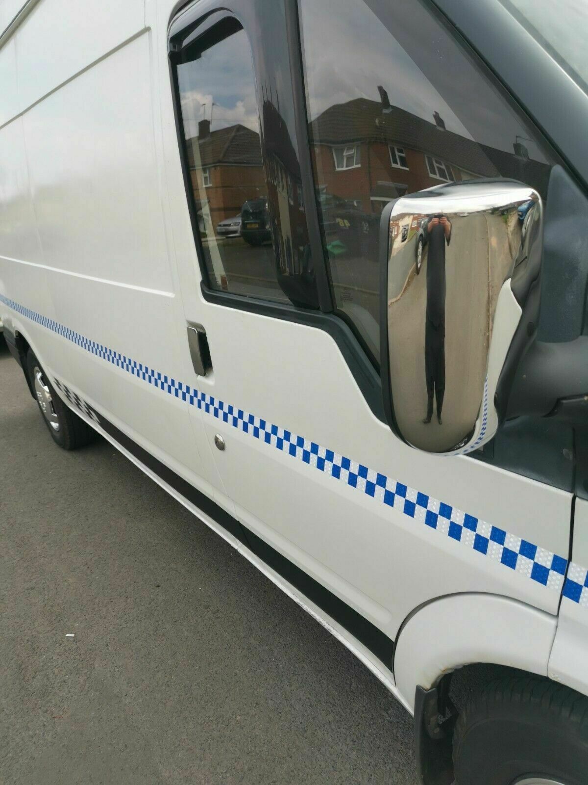 Abs Chrome Wing Mirror Cover 2Pieces For Ford TRANSIT MK6 MK7 2001-2013