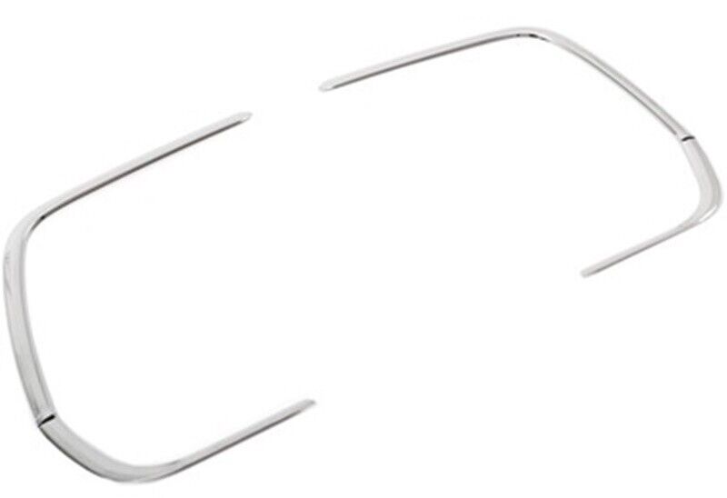Chrome Fog Light Covers Strips 4Pcs Stainless Steel For VW TIGUAN II 2020-2023