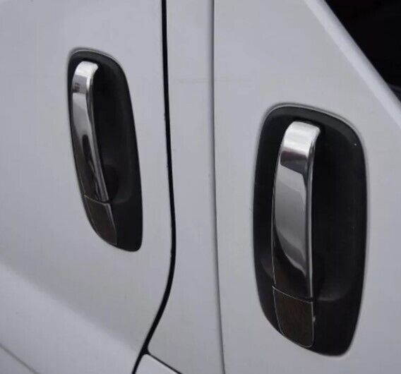Chrome Door Handle Covers 3 Doors S. Steel For Trafic/Primastar/Vivaro 2001-2014