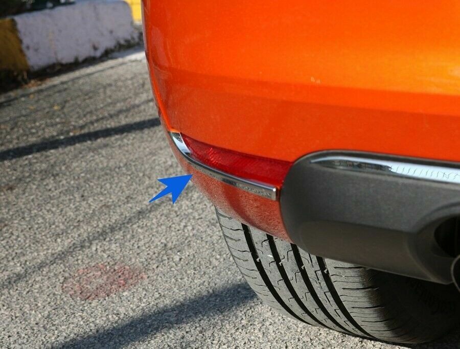 Chrome Rear Reflector Frame 2Pcs S.Steel For R. Clio V HB 2019-2023