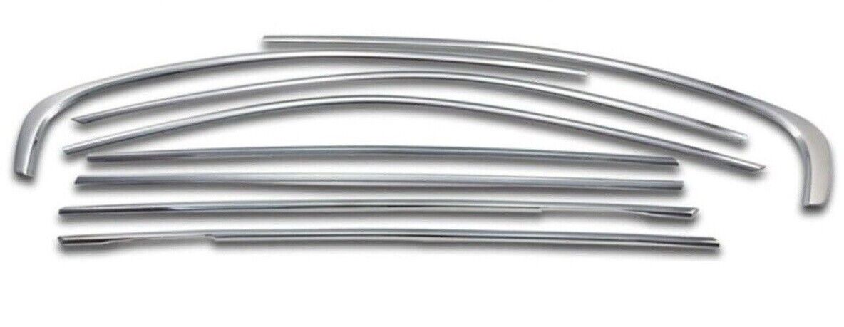 Chrome Windows Frame Trim Strips 8pcs S.Steel FOR BMW 1SERIES F20 F21 2011-2019