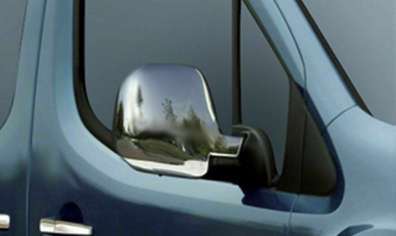 Abs Chrome Mirror Cover 2Pcs For Citroen Berlingo Peugeot Partner Tepee 2008-12