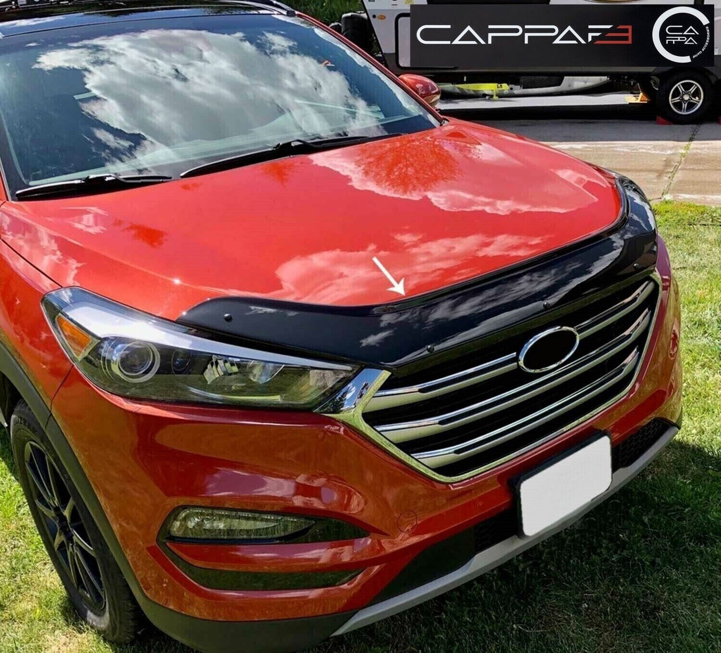 BONNET WIND STONE DEFLECTOR PROTECTOR FOR HYUNDAI TUCSON 2015-2020