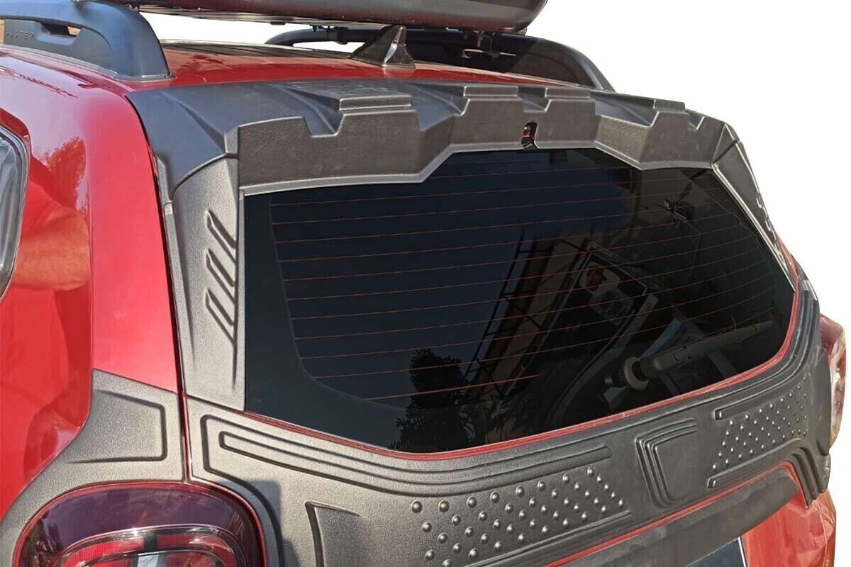 Rear Window Spoiler 3 Pieces ABS Plastic Black For Dacia Duster 2018-2021
