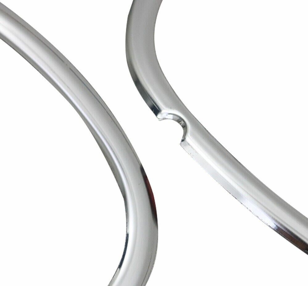 Chrome Fog Lamp Rim Cover 2Pcs S.Steel Fits Mercedes Sprinter W906 2014-2017