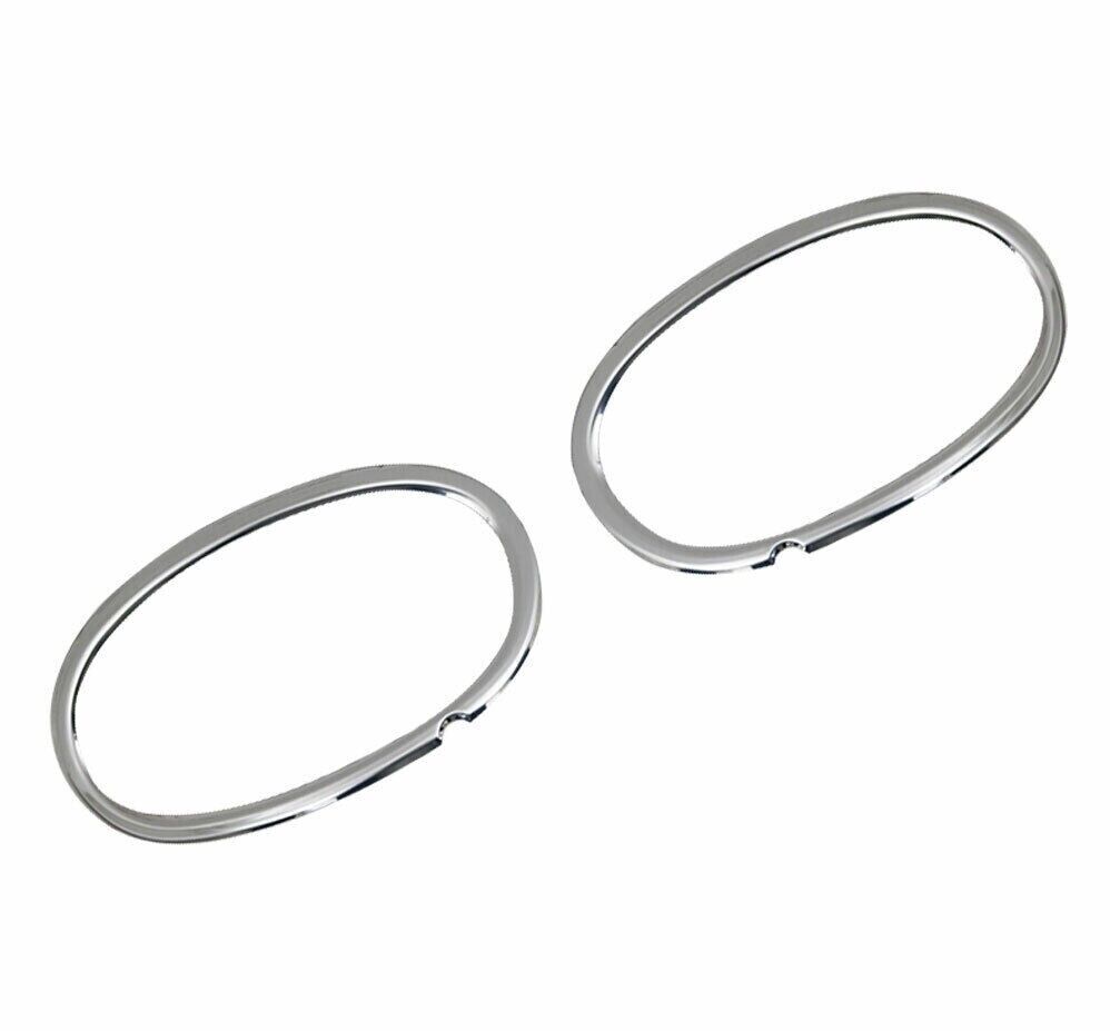 Chrome Fog Lamp Rim Cover 2Pcs S.Steel Fits Mercedes Sprinter W906 2014-2017