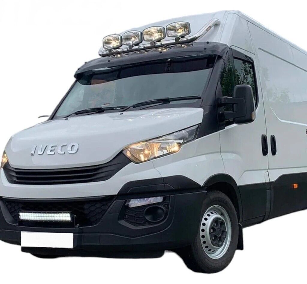 ABS SUN VISOR SOILD BLACK ACRYLIC Compatible For IVECO DAILY 2014-2018