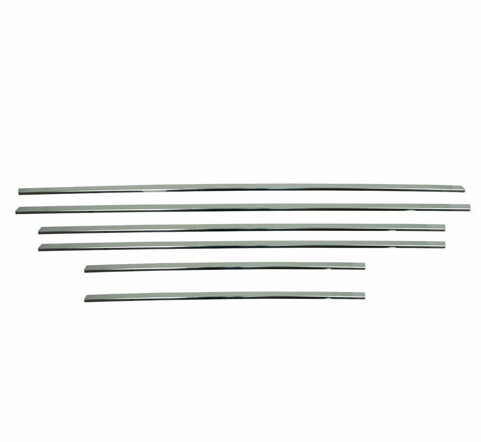 Chrome Windows Frame Trim Strips 6pcs For Range Rover SPORT 2005-2013