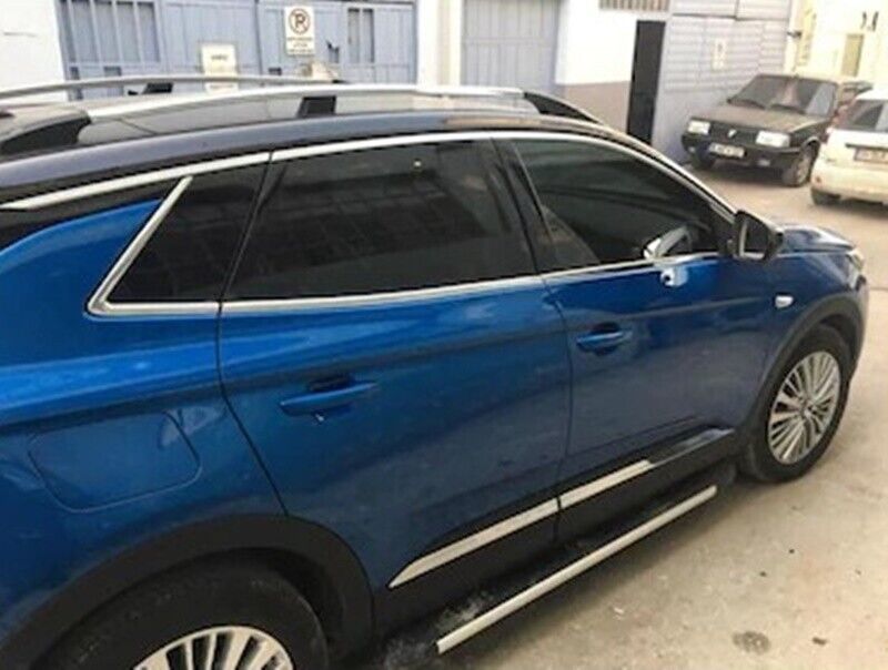 Chrome Windows Frame Trim 4Dr 6Pcs S.Steel For VAUXHALL GRANDLAND X 2017-2023