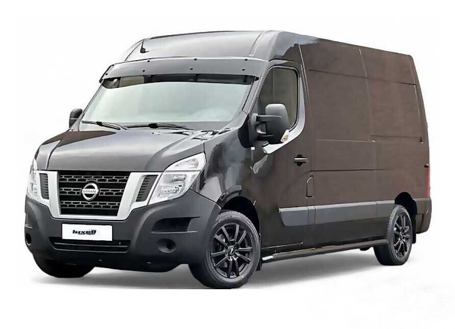 ABS SUN VISOR SOILD BLACK ACRYLIC Compatible For RENAULT MASTER 2010-2017