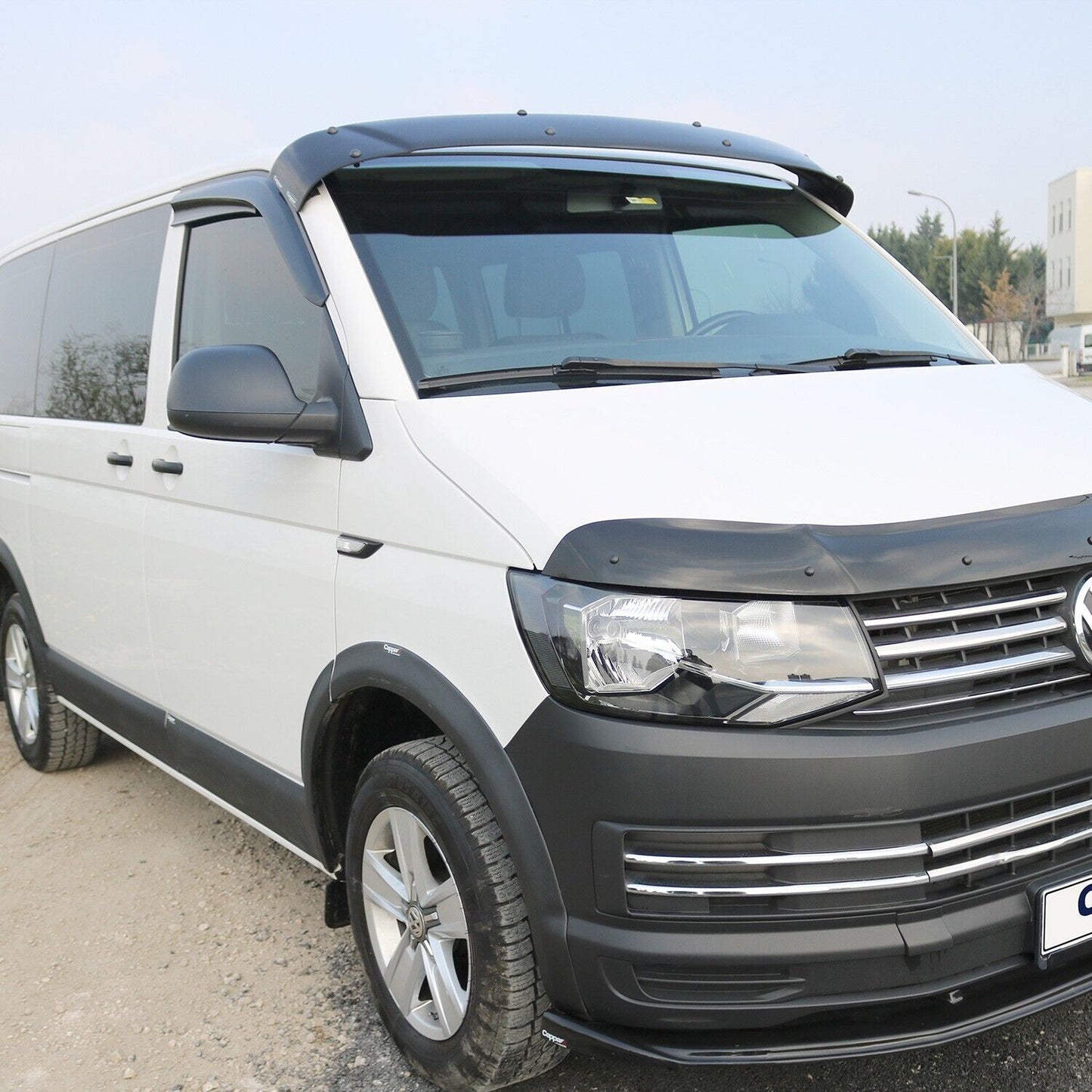 ABS SUN VISOR SOILD BLACK ACRYLIC Compatible For VW T6 T6.1 TRANSPORTER 2015-21