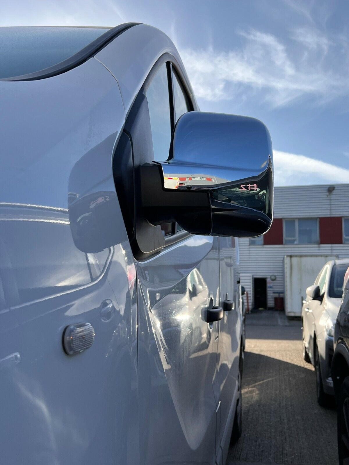 Chrome Wing Mirror Cover Caps 2Pcs Abs Plastic For VIVARO/TRAFIC/TALENTO/NV300