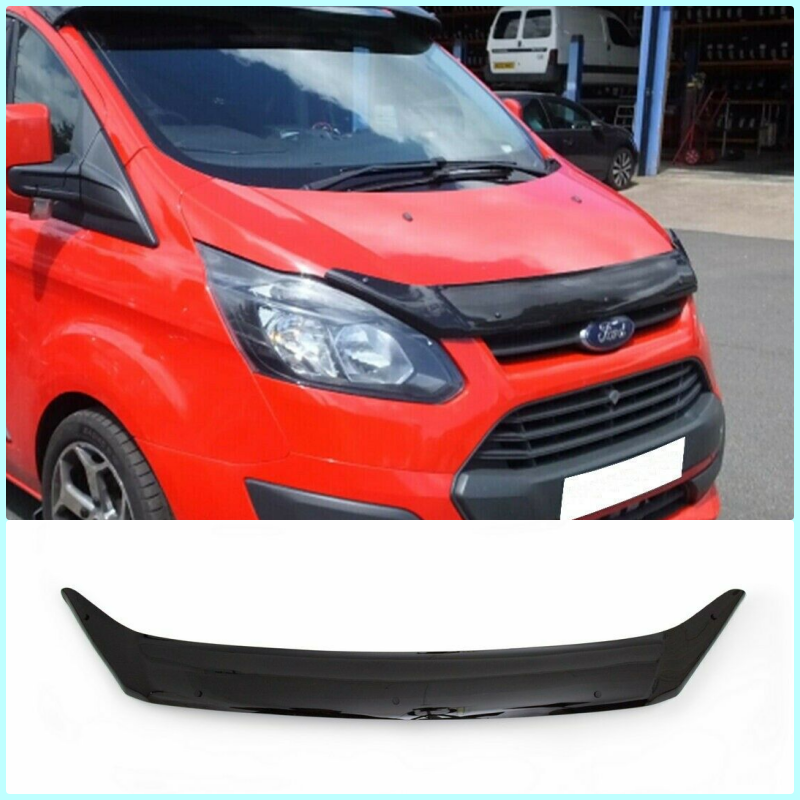 BONNET WIND STONE DEFLECTOR PROTECTOR FOR FORD TRANSIT TOURNEO CUSTOM 2012-2017