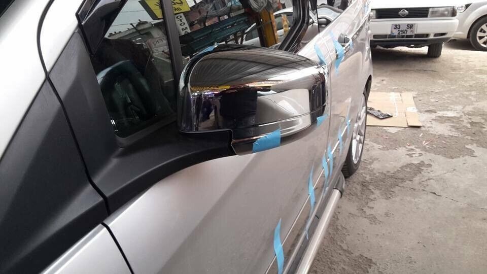 ABS Chrome Mirror Cover Caps 2 Pcs For Ford Transit Tourneo Courier 2014-2023