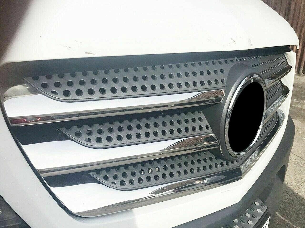 Chrome Front Grill Streamers 5 Pcs S. Steel for Mercedes Sprinter W906 2013-2017