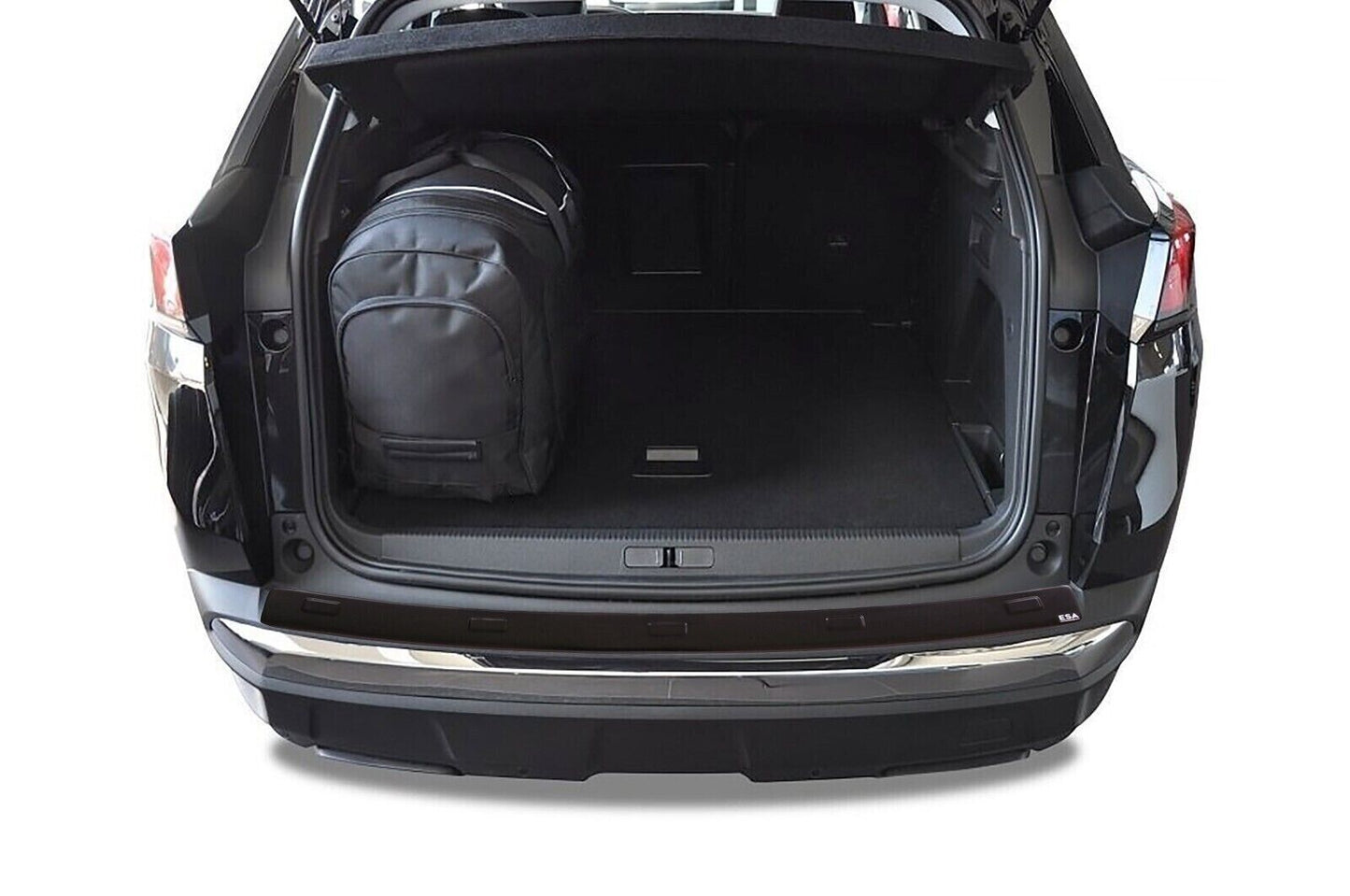 Abs Plastic Rear Bumper Protector (Black) For PEUGEOT 3008 MK2 II 2016-2024
