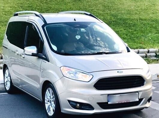 ABS Chrome Mirror Cover Caps 2 Pcs For Ford Transit Tourneo Courier 2014-2023