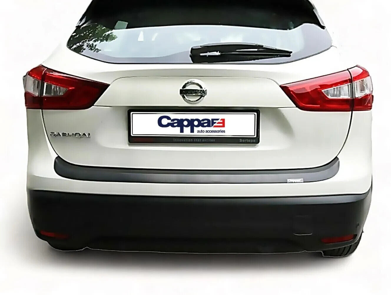 Abs Plastic Rear Bumper Protector (Black) For Nissan Qashqai J11 2013-2016