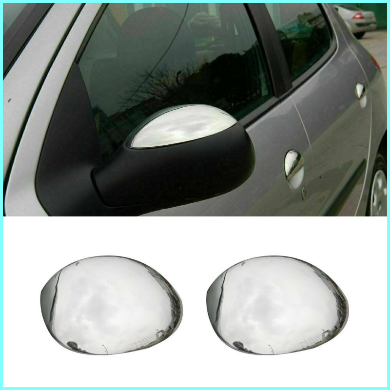 Chrome Mirror Cover 2Pcs Stainless Steel For Citroen C2 /C3 MK1 / XSARA PICASSO