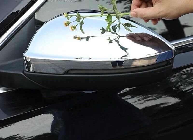 Chrome Wing Mirror Cover 2pcs S.STEEL For PASSAT 3C B8/B8.5 2014-2024