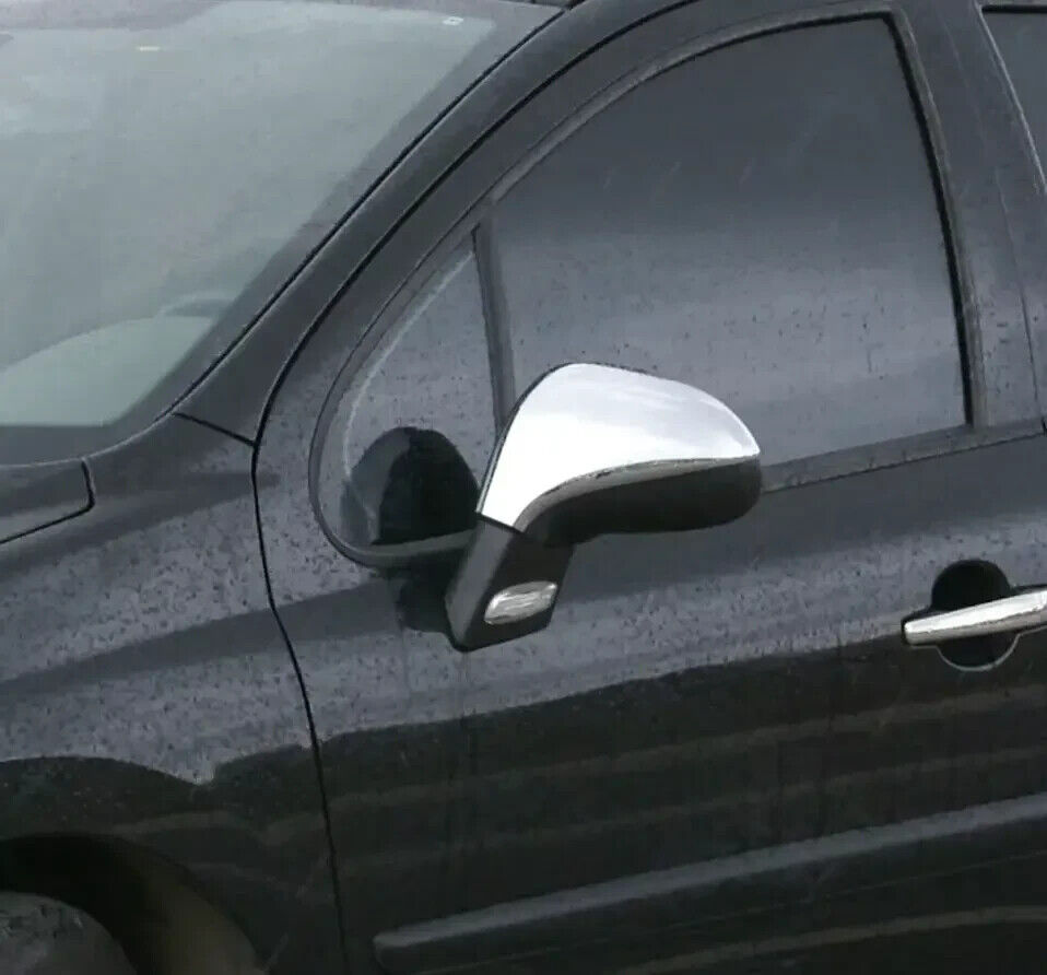 Chrome Wing Mirror Cover 2pcs Stainless Steel For 2006-2013 Peugeot 207/307