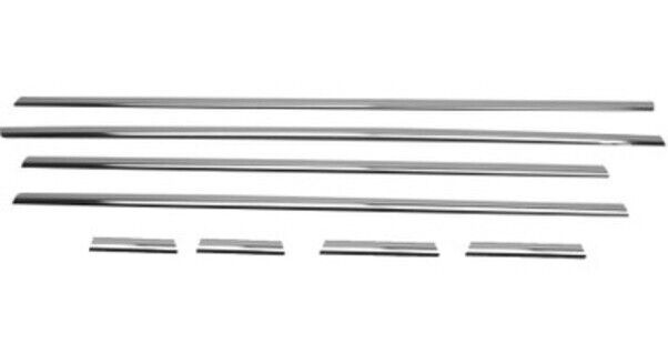 Chrome Windows Frame Trims 8pcs S.STEEL For Citroen C4 Saloon 2004-2010
