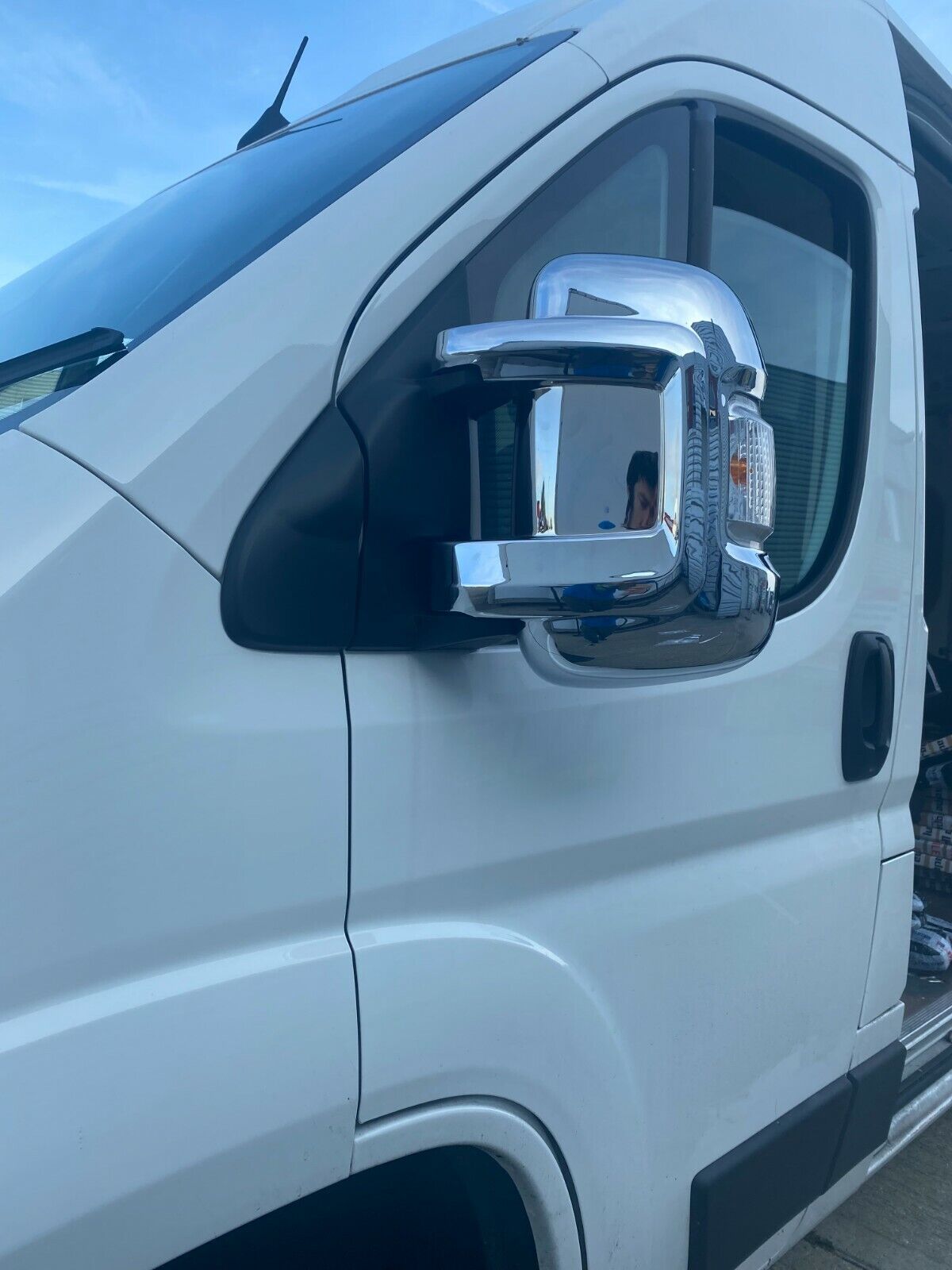 CHROME WING MIRROR COVER ABS FOR FIAT DUCATO/CITROEN RELAY/PEUGEOT BOXER 2006-24