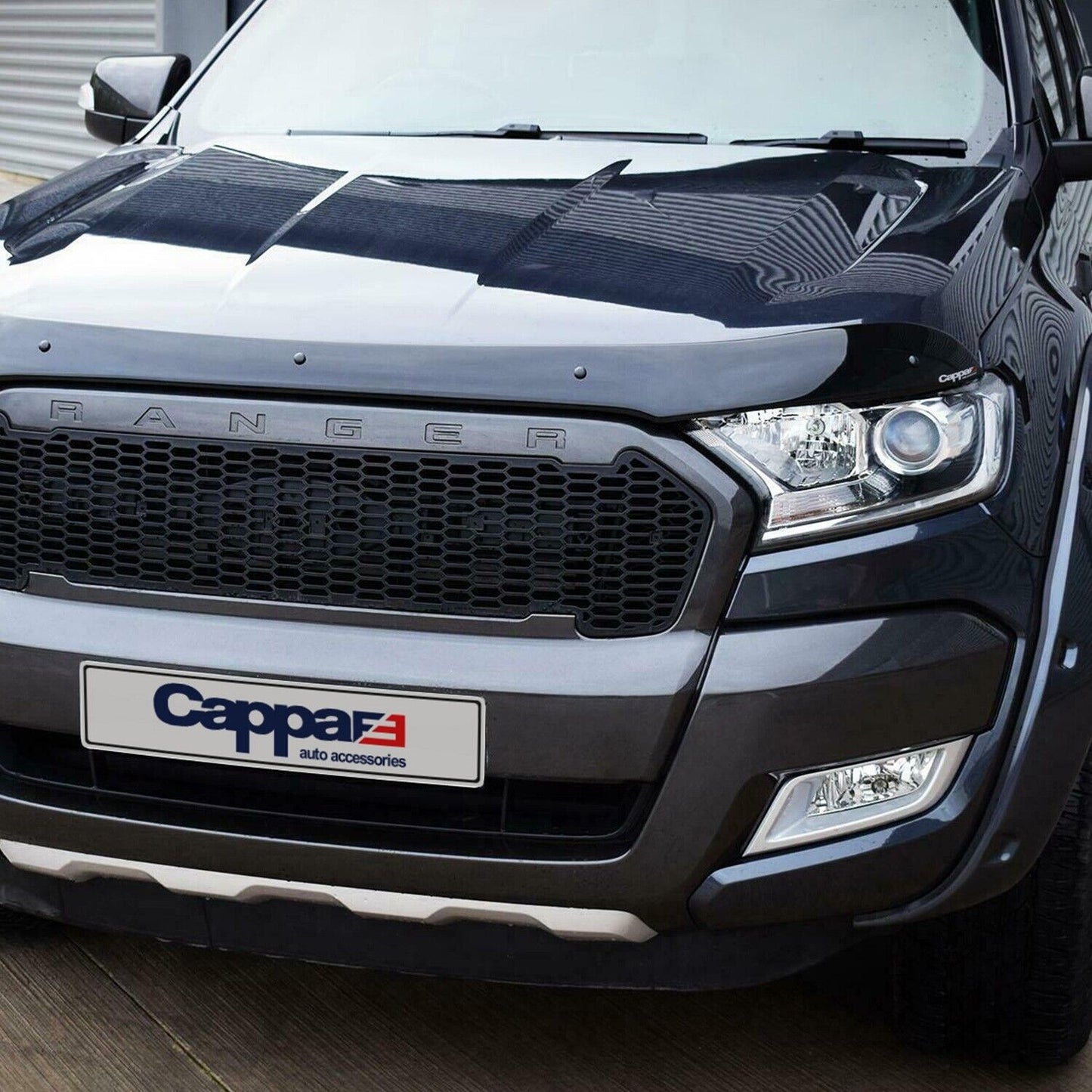 BONNET WIND STONE DEFLECTOR PROTECTOR FOR FORD RANGER FL 2015-2018